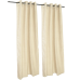 Sunbrella Outdoor Curtain with Nickel Grommets - Dupione Pearl
