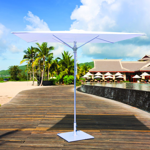 Galtech 782 - 8x8 FT Square Commercial Heavy Duty, Reinforce Aluminum Patio Umbrella