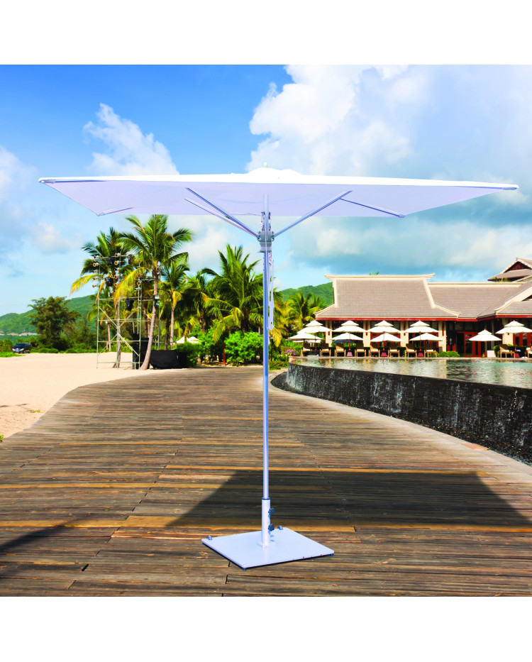 Galtech 782 - 8x8 FT Square Commercial Heavy Duty, Reinforce Aluminum Patio Umbrella