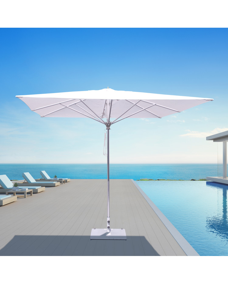 Galtech 792 - 10x10 FT Square Commercial Heavy Duty, Reinforce Aluminum Patio Umbrella - Frame Only