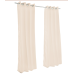 Sunbrella Outdoor Curtain with Nickel Grommets - Linen Antique Beige