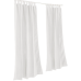 Sunbrella Outdoor Curtain with Nickel Grommets - Canvas White