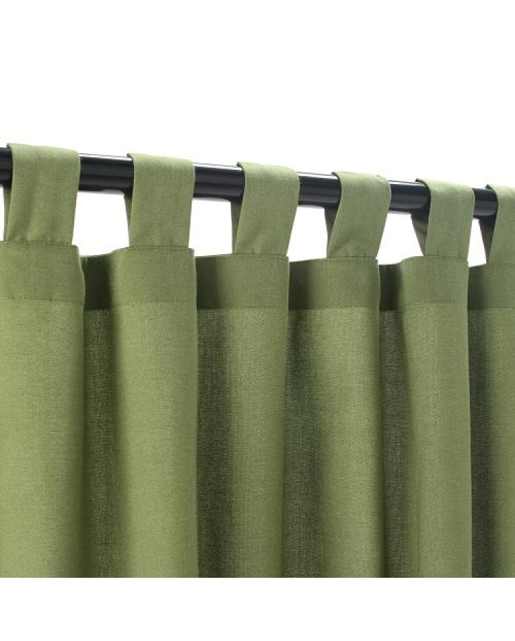 Sunbrella Outdoor Curtain With Tabs - Specrtum Cilantro