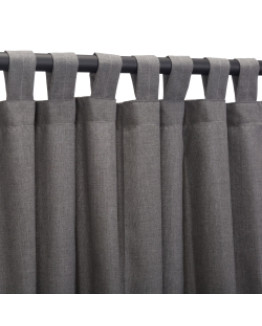 Sunbrella Outdoor Curtain with Tab Top - Cast Slate
