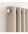Sunbrella® Outdoor & Indoor Curtains with Grommets - Finley Heather Beige