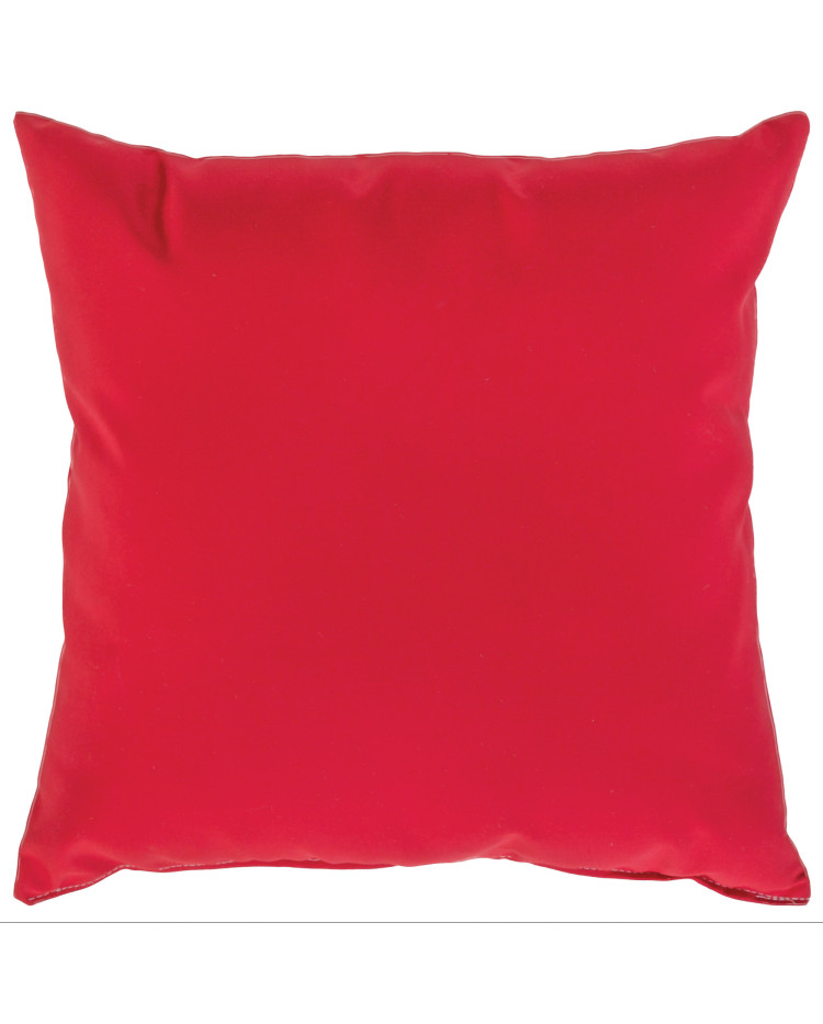 Sunbrella 18"x18" Square Throw Pillow - Canvas Jockey Red