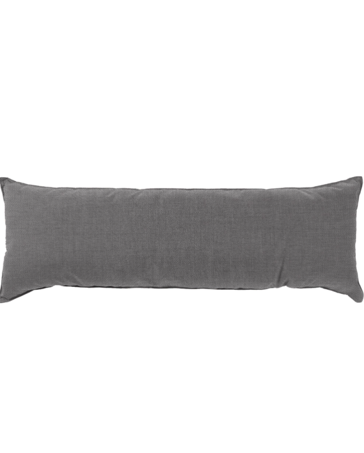52" Long Plush Sunbrella Hammock Pillow - Cast Slate