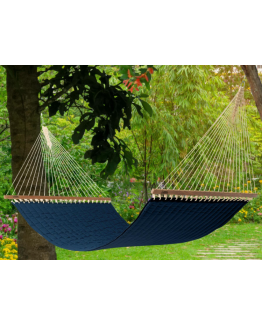 Large Quilted Hammock - Navy DuraCord