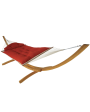 Large Sunbrella Tufted Hammock with Detachable Pillow - Canvas Jockey Red