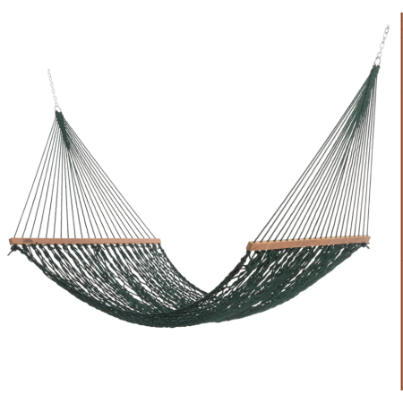 Presidential Green Duracord Rope Hammock Presidential Green Duracord Rope Hammock