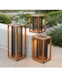 Akin Solar Outdoor Light - Teak Akin Solar Outdoor Light - Teak