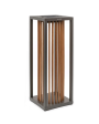 INKA Solar Outdoor Light - Bronze aluminum with teak INKA Solar Outdoor Light - Bronze aluminum with teak