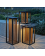 INKA Solar Outdoor Light - Bronze aluminum with teak INKA Solar Outdoor Light - Bronze aluminum with teak