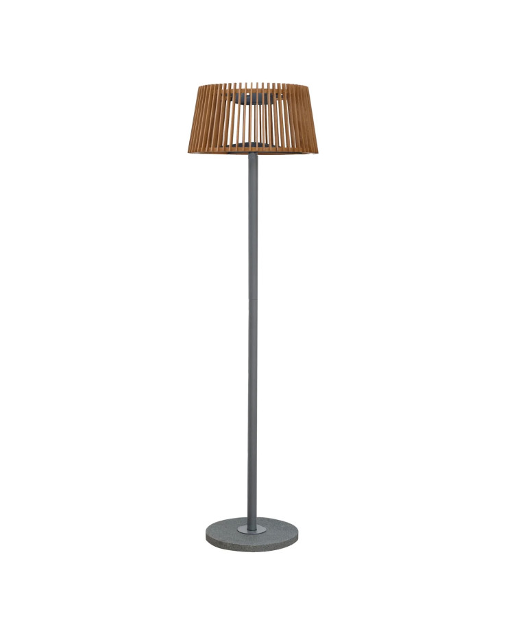 Mona Solar Floor Lamp - Teak or Rope