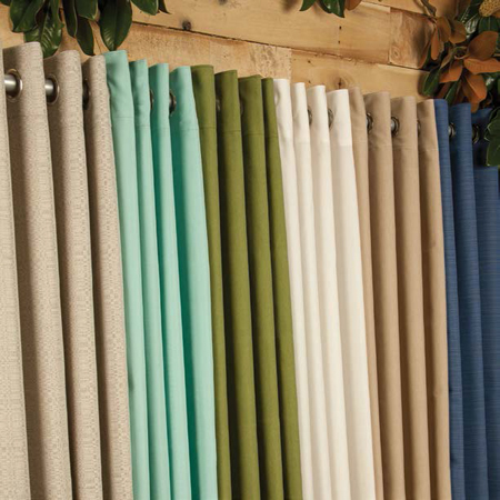 Sunbrella Outdoor Curtain with Stainless Steel Grommets