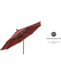 Treasure Garden 9 foot Push Button Tilt Octagon Umbrella 