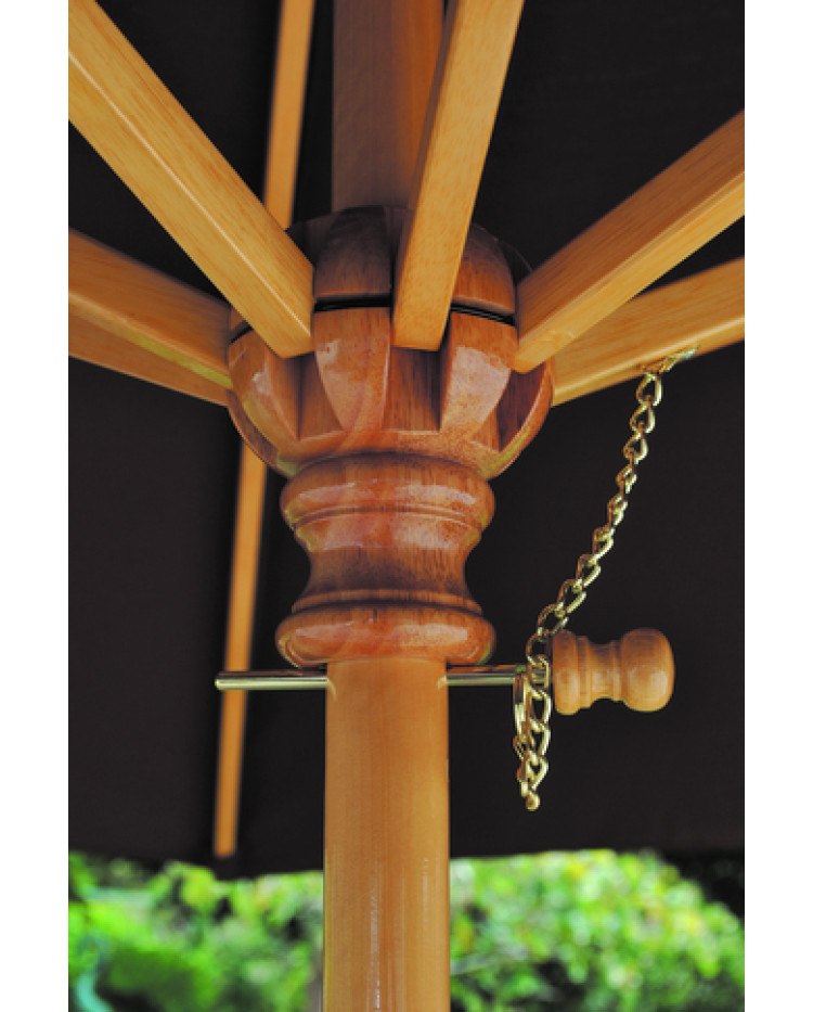 Galtech 9' Octagon Commercial Duty Wood Market Umbrella - Restaurants, HOA, Resorts, Hotels, Homes - Frame Only