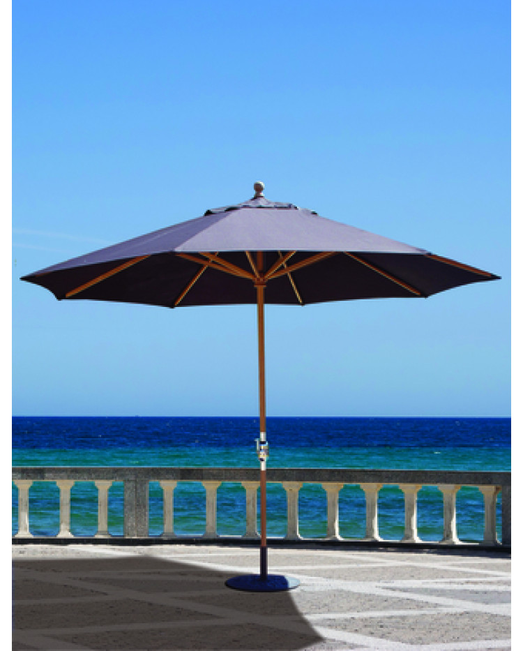 Galtech 587 - 11 Foot Octagon Resort Style Teak Market Umbrella with Crank Lift Galtech 587 - 11 Foot Octagon Resort Style Teak Market Umbrella with Crank Lift