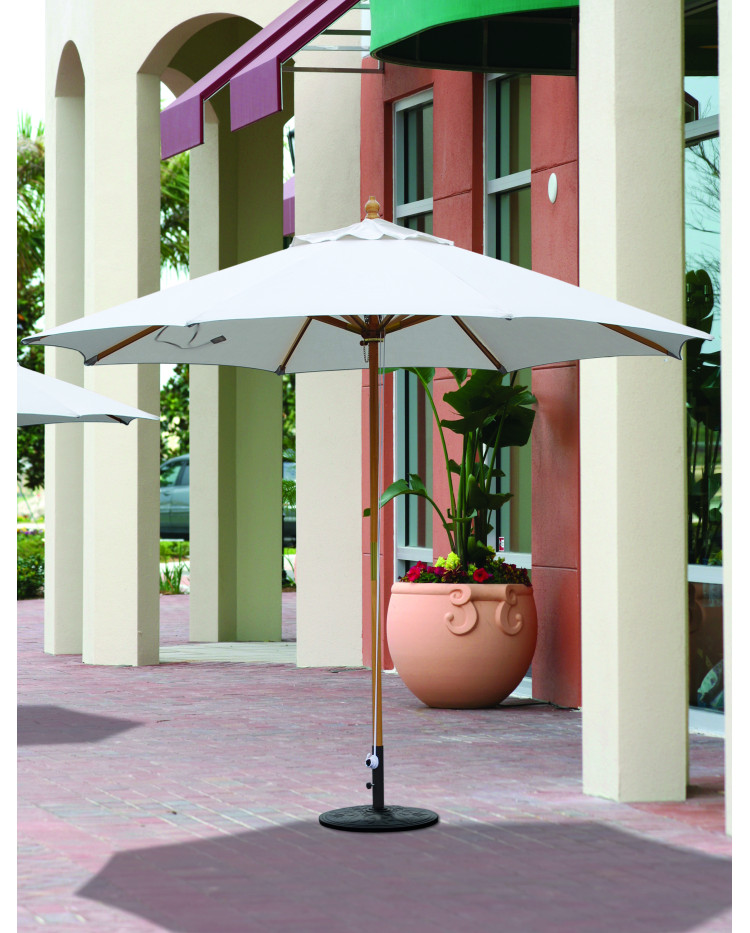 Galtech 183 - 11 foot Octagon Commercial Duty Wood Market Umbrella With Pulley Lift - Restaurants, HOA, Resorts, Hotels, Homes Galtech 183 - 11 foot Octagon Commercial Duty Wood Market Umbrella With Pulley Lift - Restaurants, HOA, Resorts, Hotels, Homes