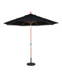 Galtech 537 - 9 Foot Octagon Resort Style Teak Market Umbrella with Rotational Tilt and Crank Lift - Frame Only