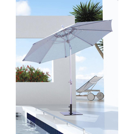 Galtech 737 - 9 Foot Deluxe Auto-Tilt Octagon Market Umbrella, Outdoor Patio, Deck, Pool, Backyard Stand Alone Umbrella - Heavy Duty